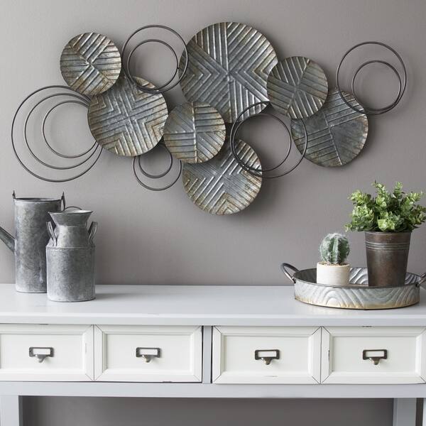 Shop Stratton Home Decor Galvanized Plates Wall Decor On Sale