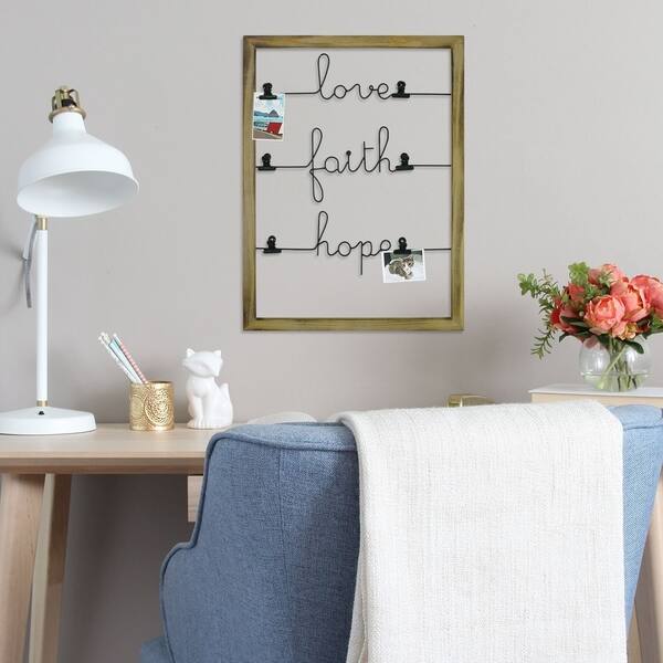 Shop Stratton Home Decor Love Faith Hope Photo Clip Wall Decor
