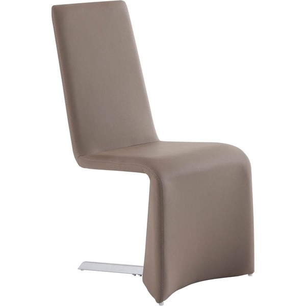 Luca Home Taupe Z Shaped Dining Chair 2pk Free Shipping Today Luca Home Taupe Z Shaped Dining Chair 2pk