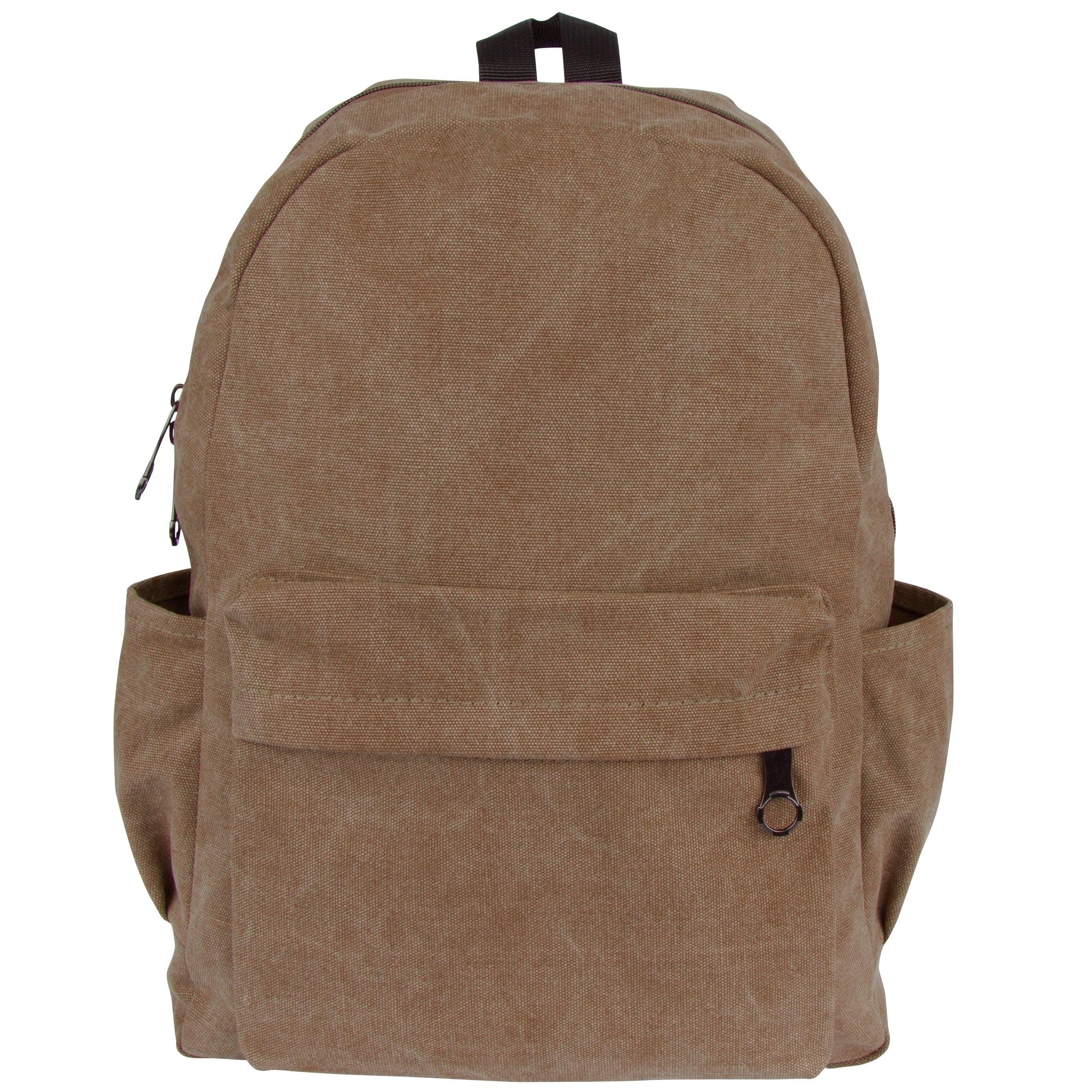 tan canvas backpack