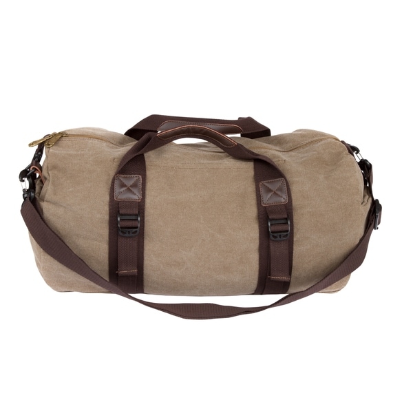 Shop Leisureland Cotton Canvas Weekender Duffel Bag - Free Shipping On Orders Over $45 ...