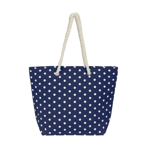 polka dot beach bag