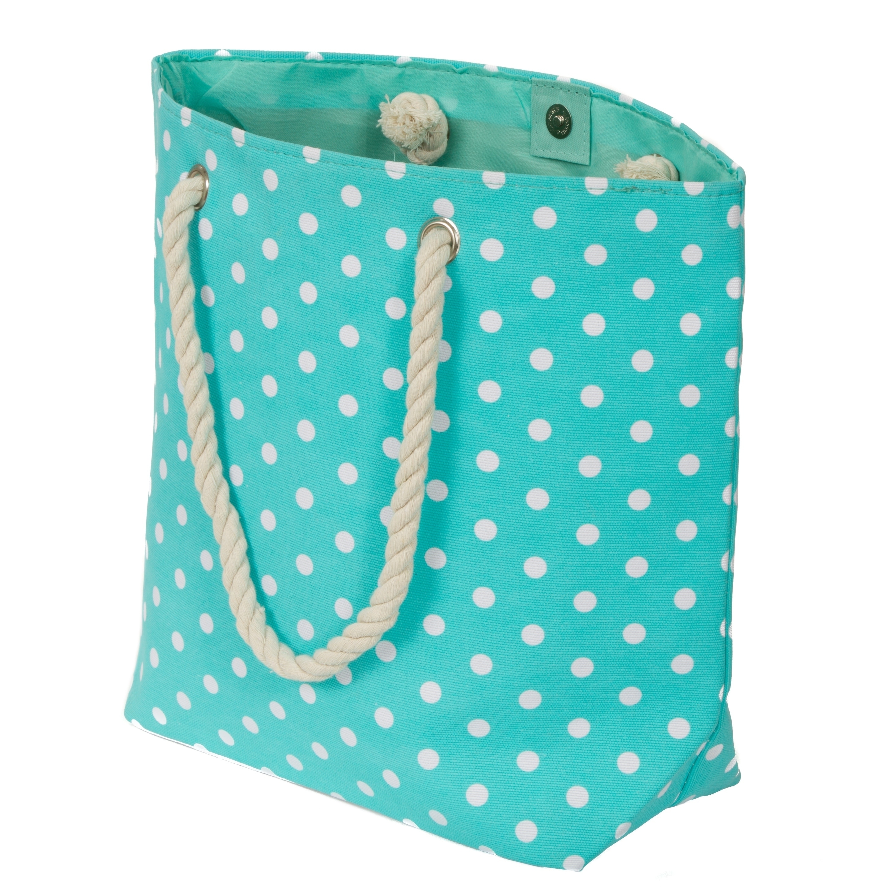 polka dot beach bag