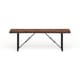 preview thumbnail 6 of 6, Mass 54" Farmhouse Wood Dining Bench with Metal Legs by Furniture of America