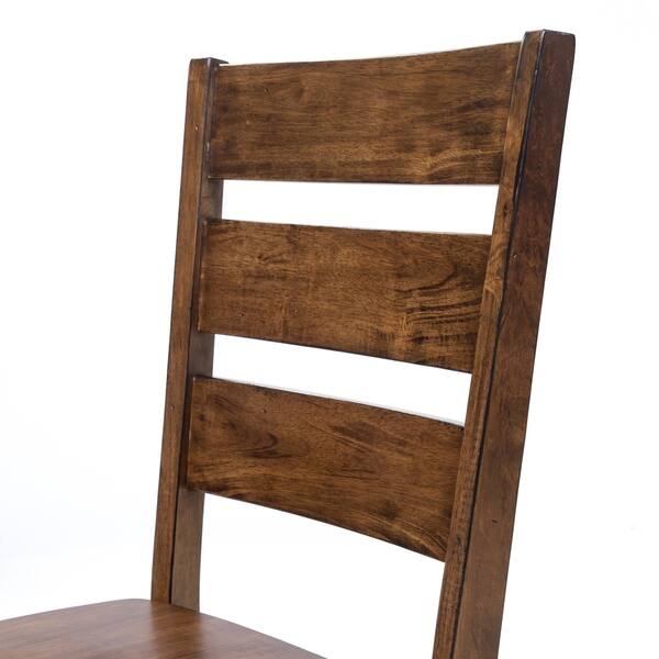 Shop Furniture Of America Mass Rustic Walnut Dining Chairs Set Of