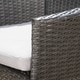 Owen Outdoor 6-piece Rectangle Aluminum Wicker Dining Set with Cushions by Christopher Knight Home - Thumbnail 8