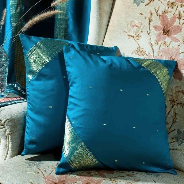 Pink-Decorative handcrafted Cushion Cover Throw Pillow case Euro Sham-6 Sizes