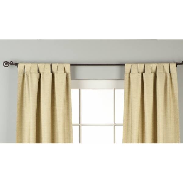 Shop Olive Green Tab Top Matka Raw Silk Curtain Drape Panel