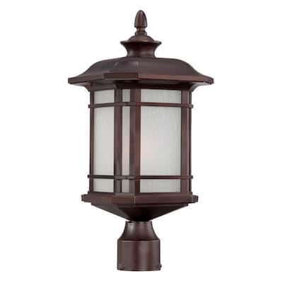 Acclaim Lighting Somerset Collection Post-Mount 1-Light Outdoor Architectural Bronze Light Fixture