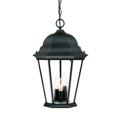 Acclaim Lighting Richmond Collection Hanging Lantern 3-Light Outdoor Matte Black Light Fixture