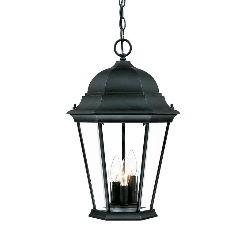 Acclaim Lighting Richmond Collection Hanging Lantern 3-Light Outdoor Matte Black Light Fixture