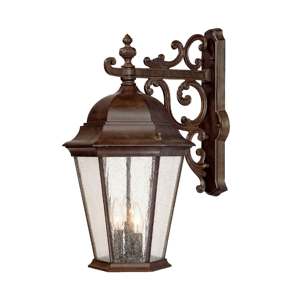 Acclaim Lighting Richmond Collection Hanging Lantern 3-Light Outdoor Burled Walnut Light Fixture