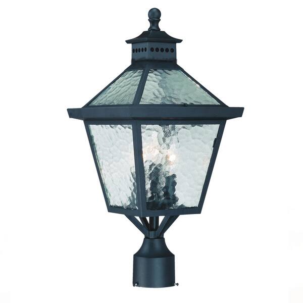 Acclaim Lighting Bay Street Matte Black Traditional Seeded Glass Lantern Pendant Light