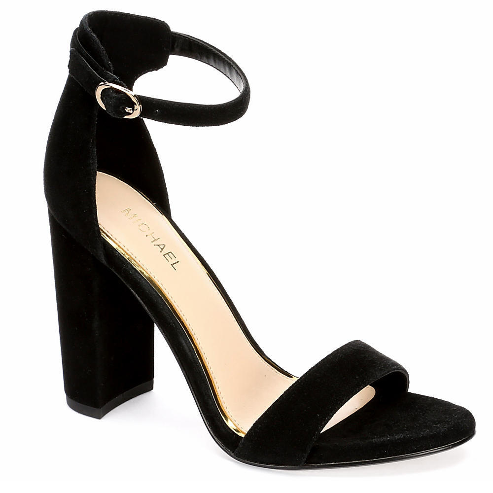 shannen black gladiator block heel sandals