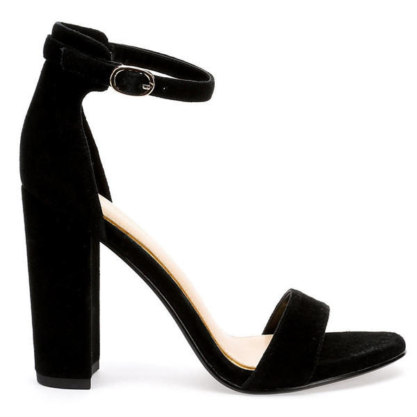shannen black gladiator block heel sandals