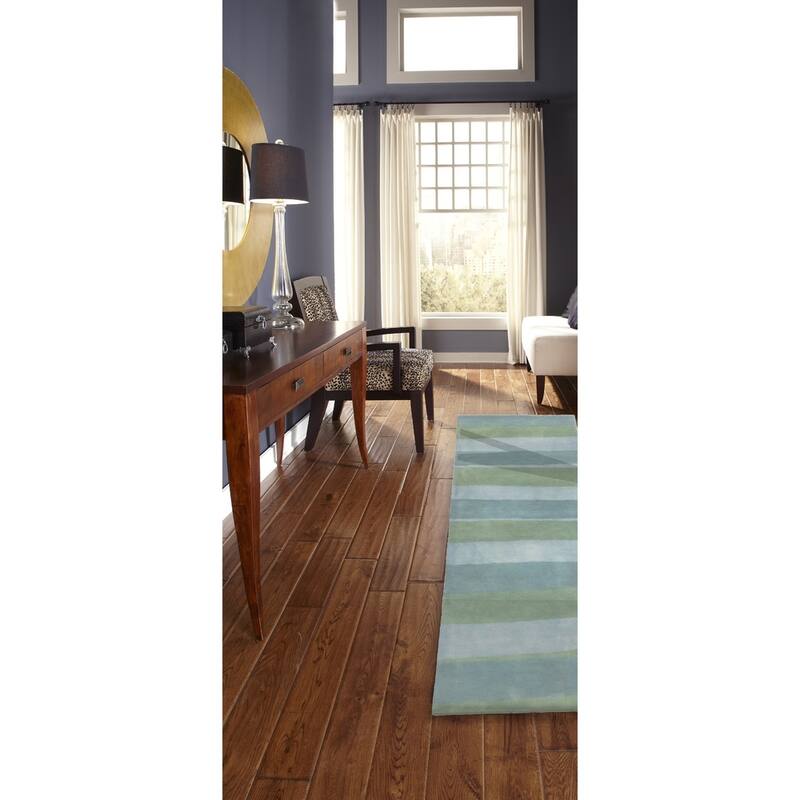 Liora Manne Piazza Stripes Indoor Rug Sea Breeze