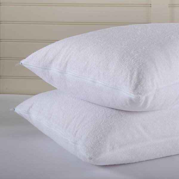 Shop 4 Pack 100 Waterproof Cotton Pillow Protector And Pillow