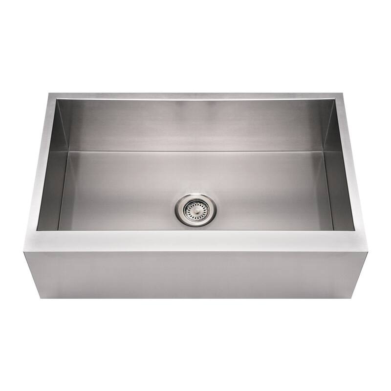 Whitehaus Collection Noah's Commercial Single Bowl Front Apron Sink