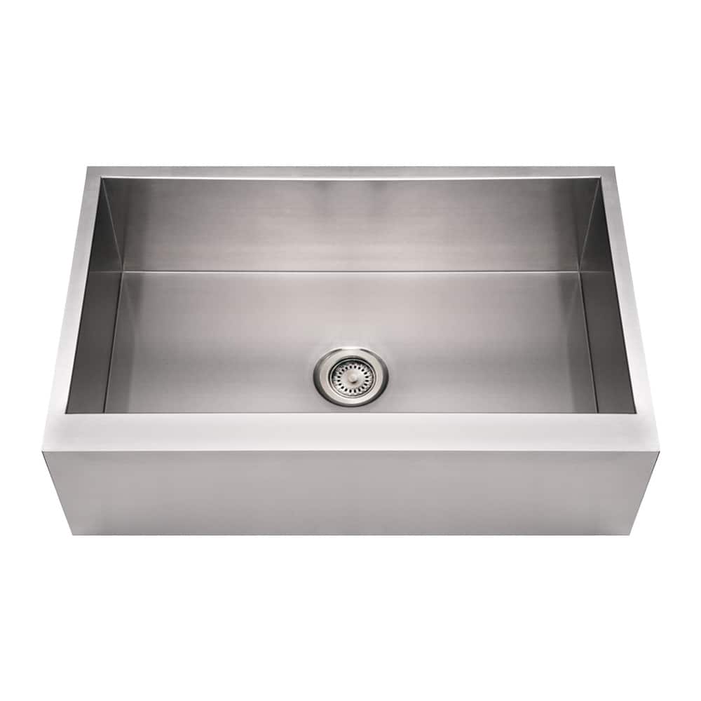 Whitehaus Collection Noah's Commercial Single Bowl Front Apron Sink