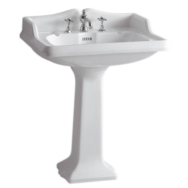 Whitehaus Collection Isabella Pedestal sink - Three holes