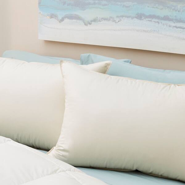 1221 Bedding LanaDown Wool and Down Filled Organic Cotton Pillow