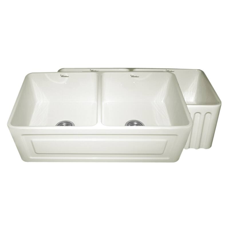 Whitehaus Collection Fireclay Double Bowl Sink