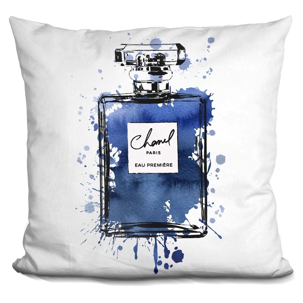 Lilipi Perfume Bottlw Inky Navy.. Decorative Accent Throw Pillow - Bed Bath  & Beyond - 18544877