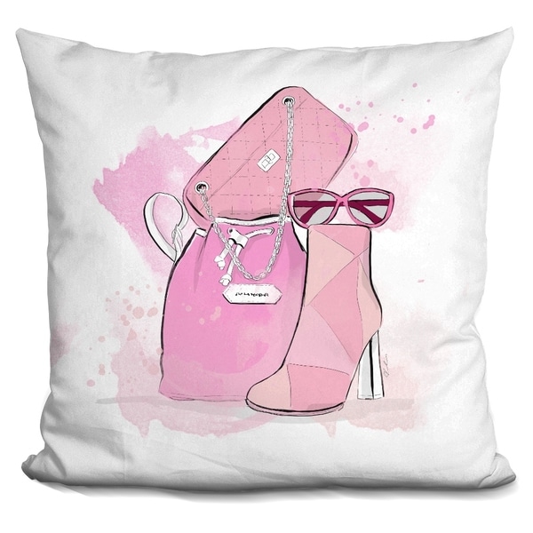 pink decorative pillows