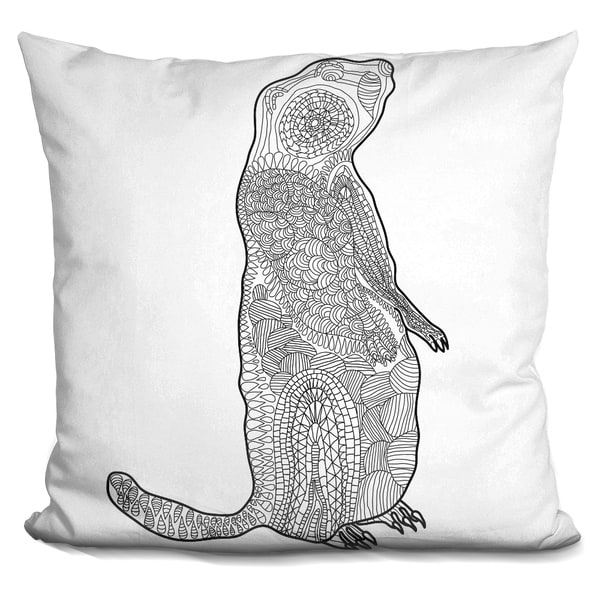 Lilipi Groundhog Decorative Accent Throw Pillow