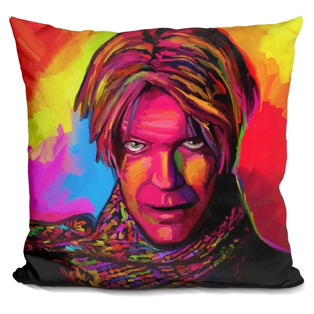 BOWIE FILLED BIG THROW PILLOW  Big throw pillow, Pillows, Throw