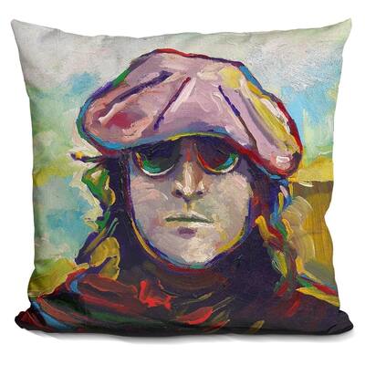 Lilipi John Lennon Hat Decorative Accent Throw Pillow