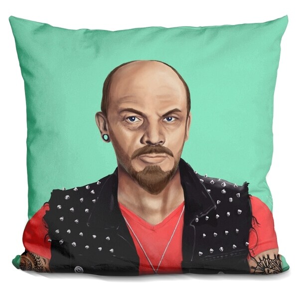 Lilipi Lenin Decorative Accent Throw Pillow