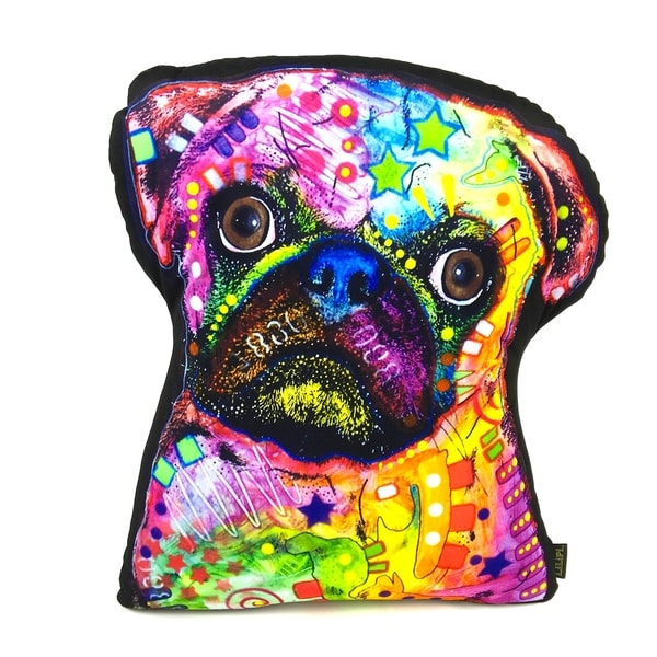 Lilipi Pug Shaped Decorative Accent Throw Pillow