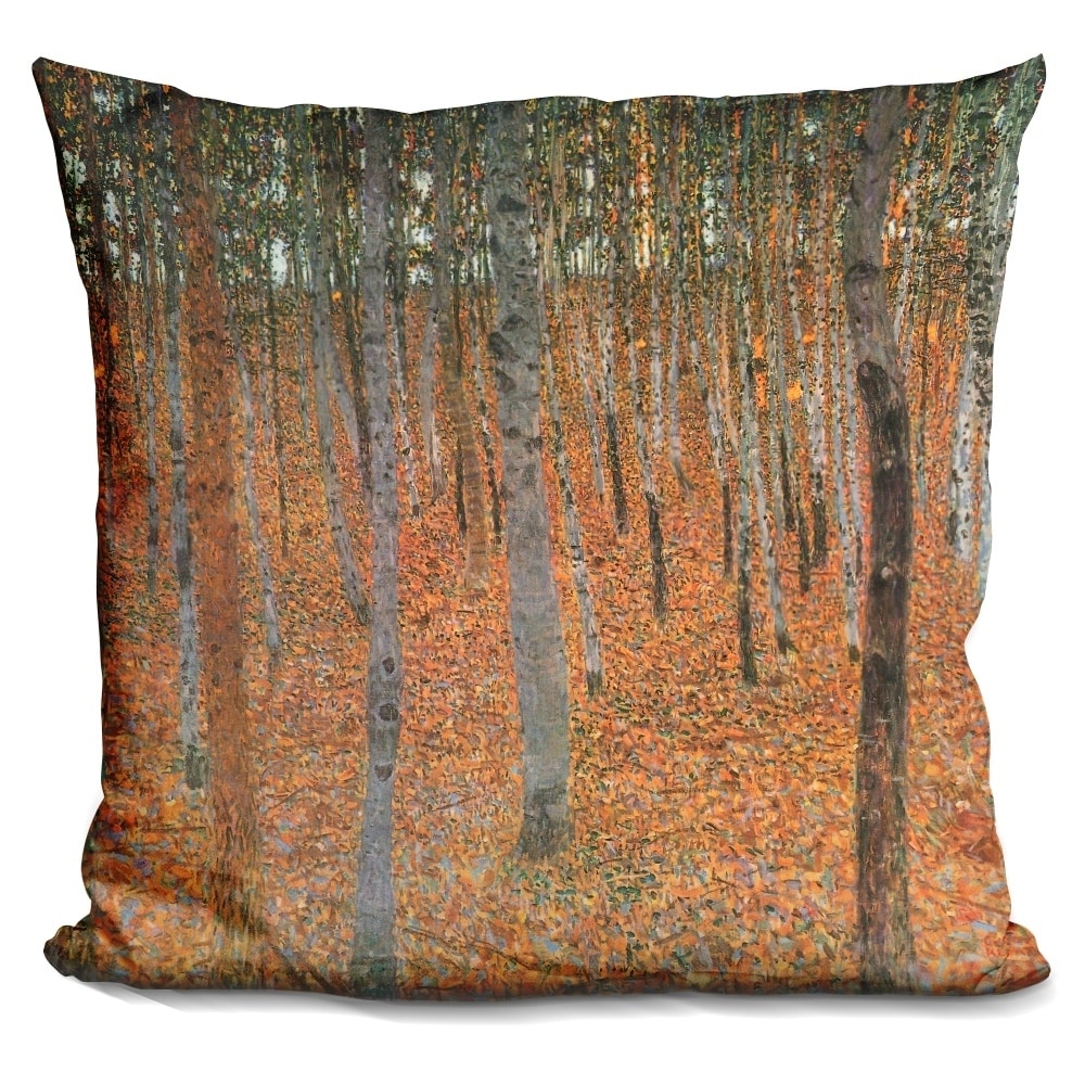 Lilipi Forest Of Beech Trees Decorative Accent Throw Pillow Overstock 18547842