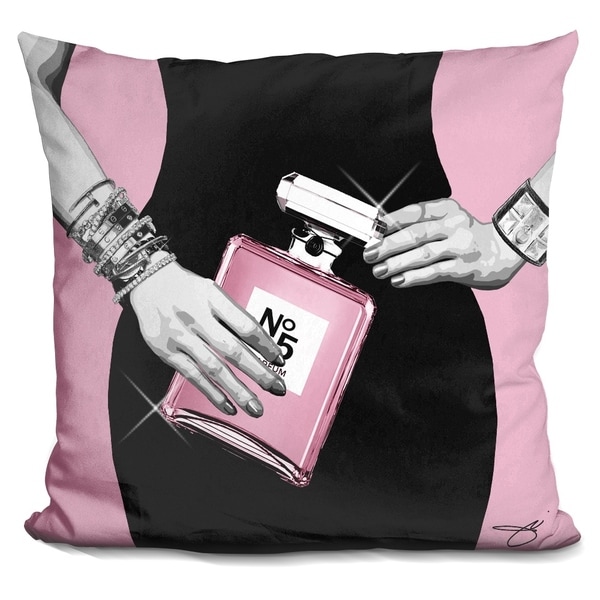 Lilipi Go Pink Decorative Accent Throw Pillow
