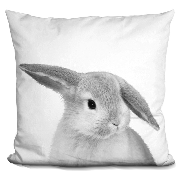 bunny throw pillow