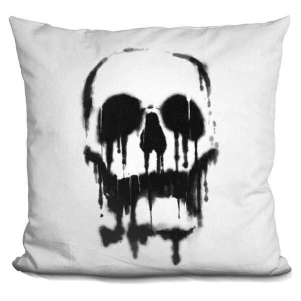 Lilipi Skull Decorative Accent Throw Pillow