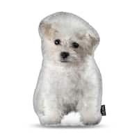 bichon frise shaped pillow