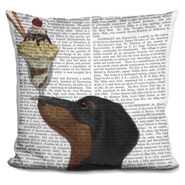 Lilipi Dachshund, Black And Tan, Ice Cream Decorative Accent Throw Pillow