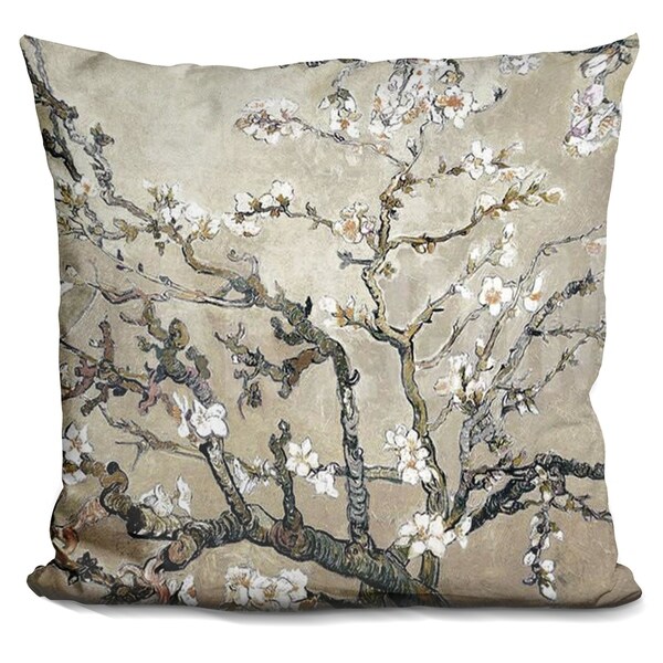Lilipi Almond Branches Decorative Accent Throw Pillow