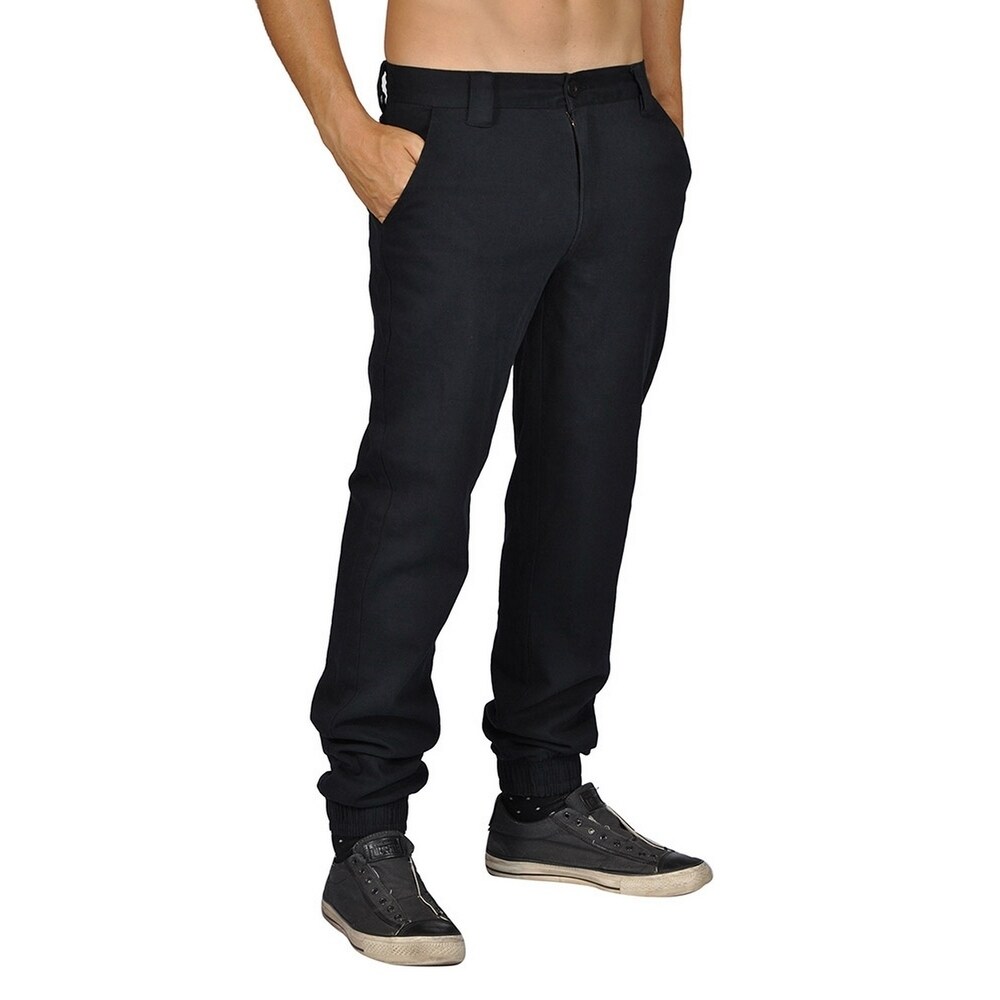 joggers with zip fly