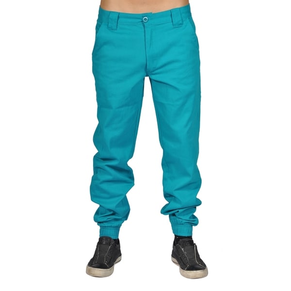 mens teal joggers