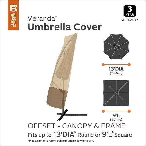 Shop Black Friday Deals On Classic Accessories Veranda Offset Patio Umbrella Frame Cover Overstock 18550321