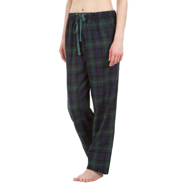 green plaid pajama pants