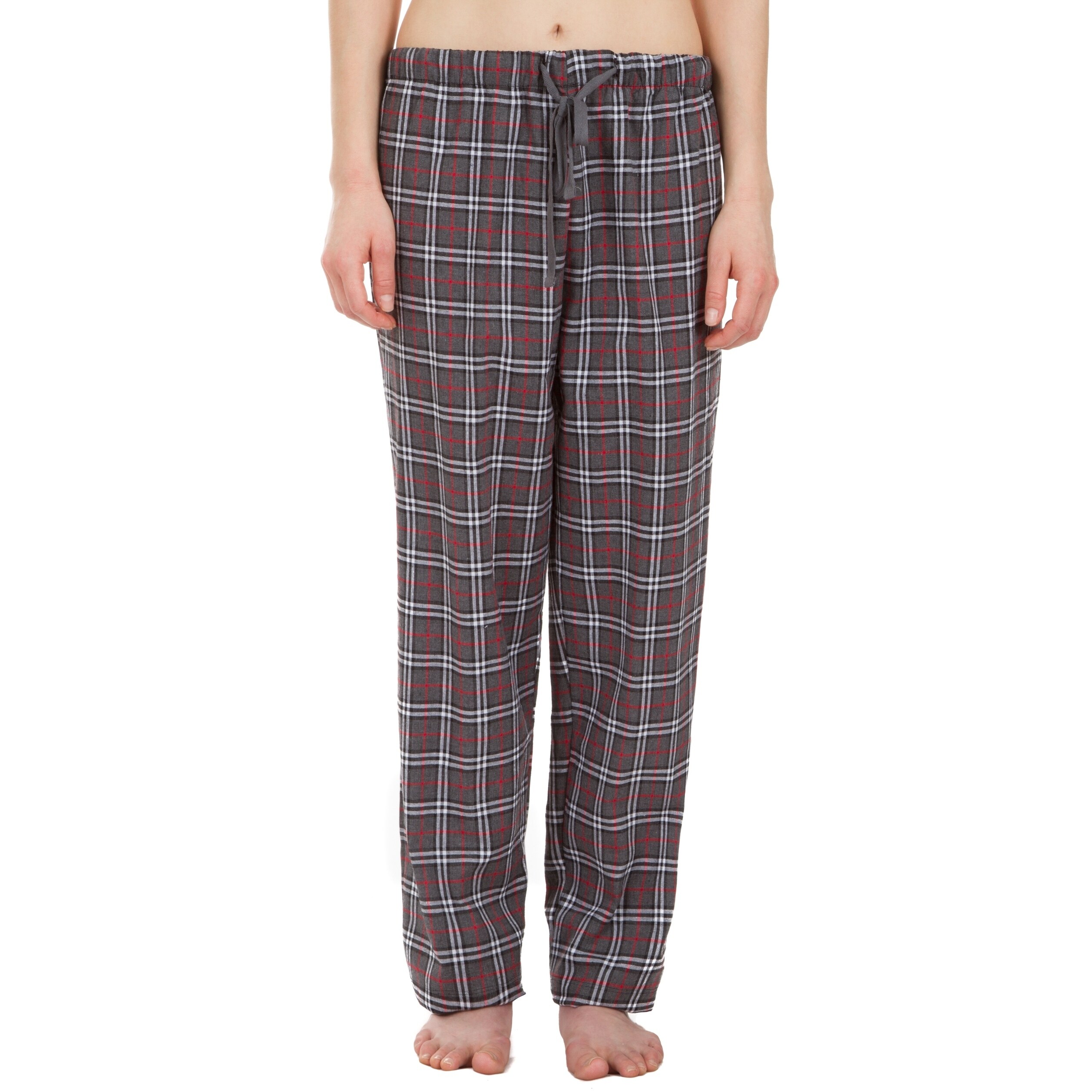 grey plaid sweatpants