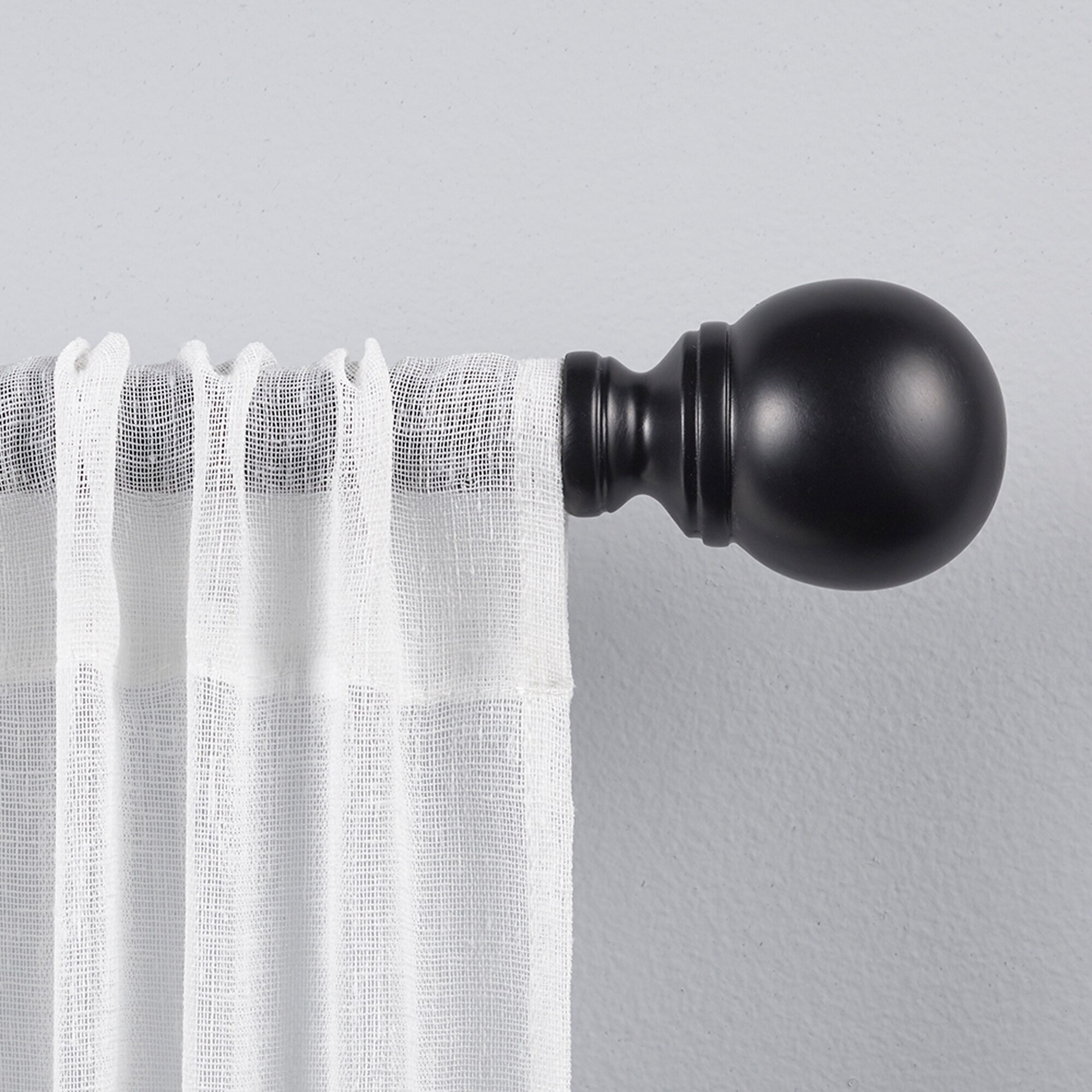 Shop The Curated Nomad Duane Orb 1 Inch Curtain Rod And Finial Set