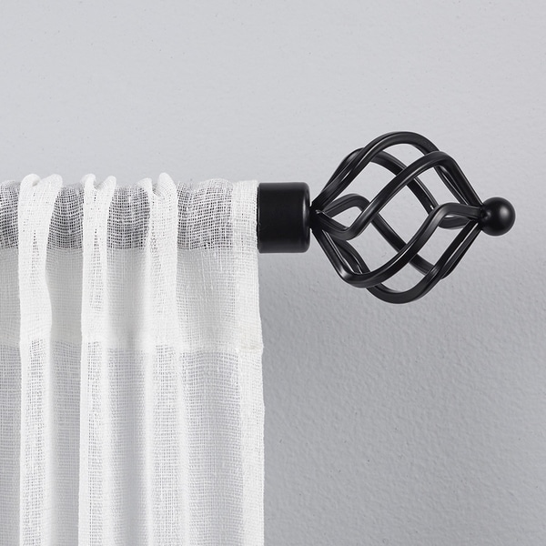 ATI Home Torch 1" Curtain Rod and Finial Set