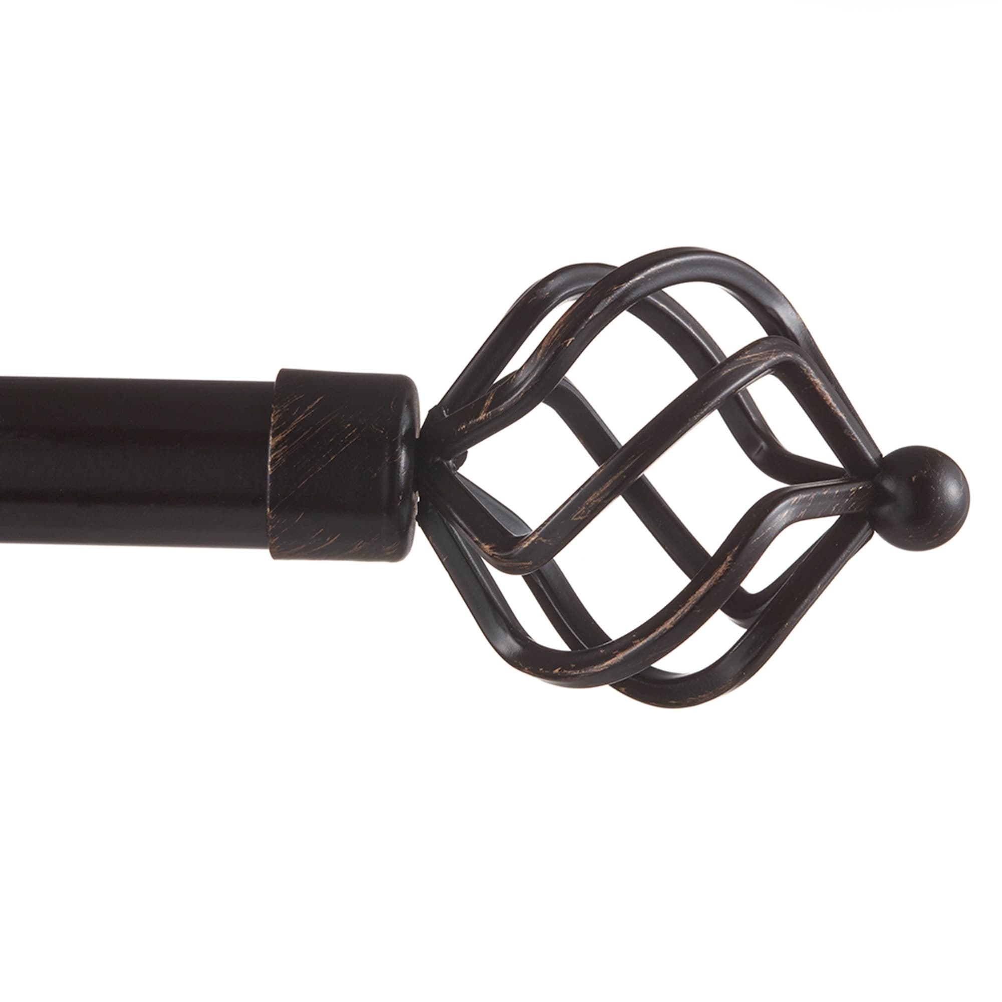 Porch & Den Freret 1-inch Curtain Rod and Finial Set 