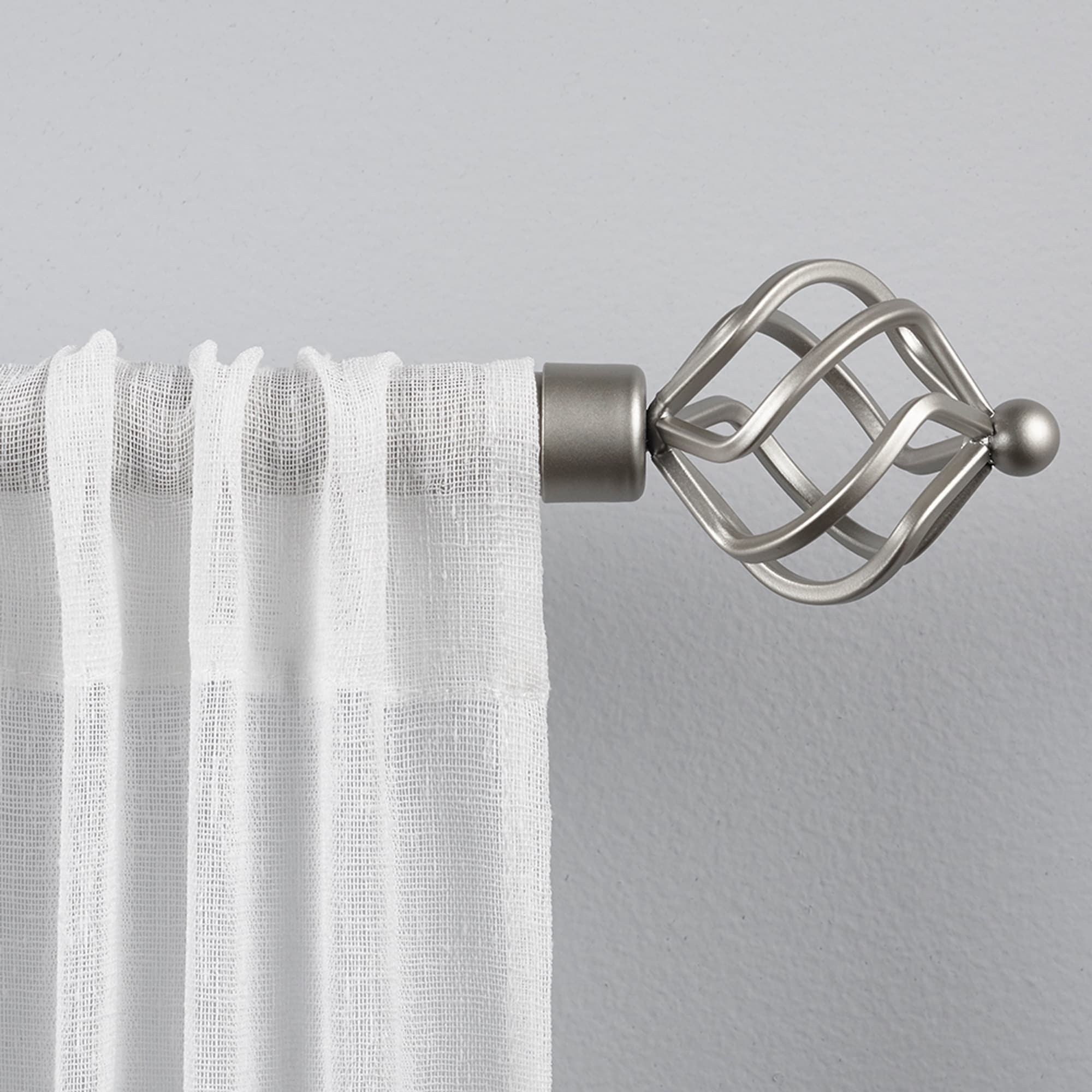 Shop Porch Den Freret 1 Inch Curtain Rod And Finial Set On