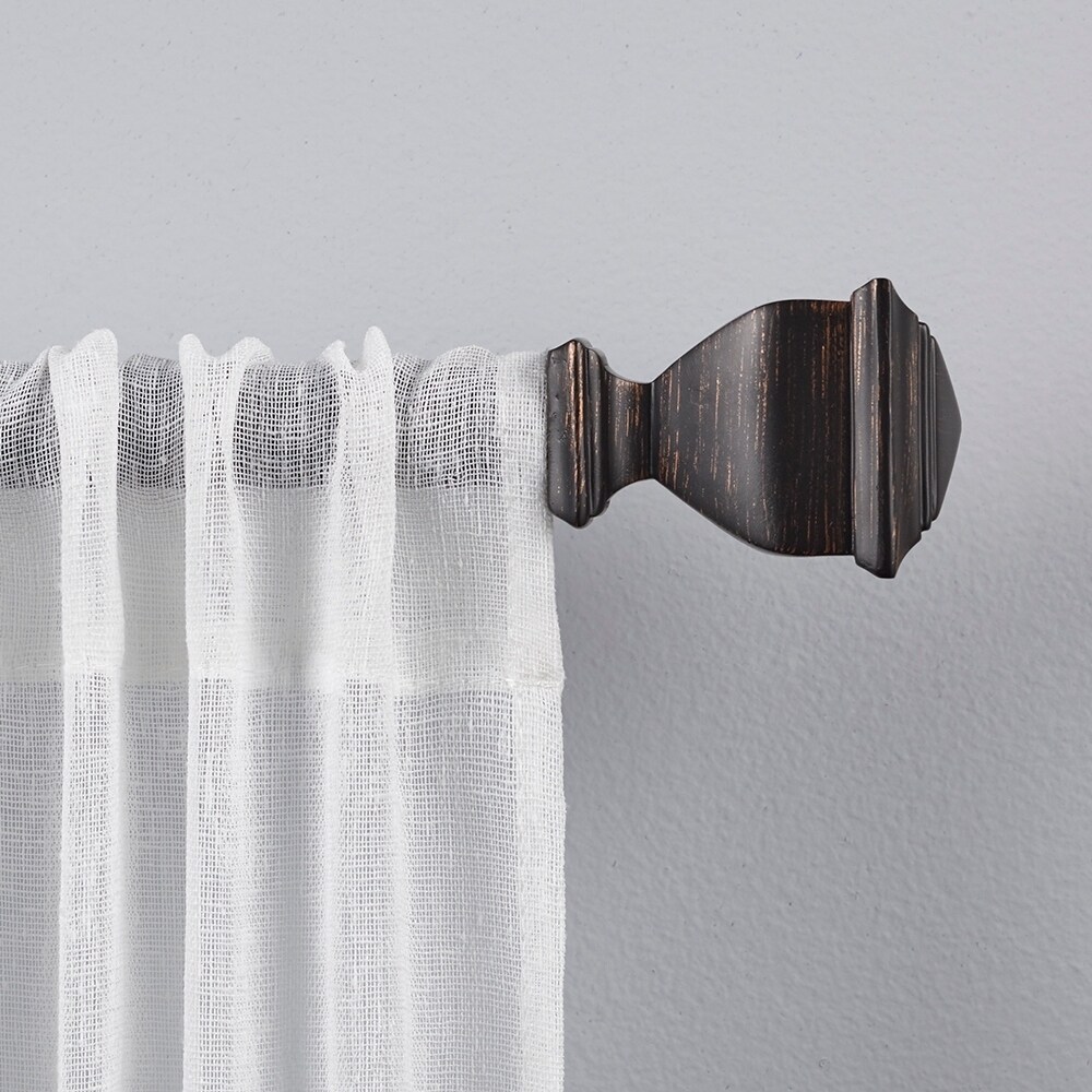 Porch Den Granada 1 Inch Curtain Rod And Finial Set Ebay